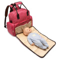 Large Red Mummy Tote Bag Diaper Backpack